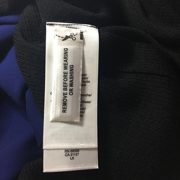 DKNY Asymmetrical Flounce Panel Top Blouse Tunic Tank Rayon Merino Wool NWOT - Picture 12 of 15